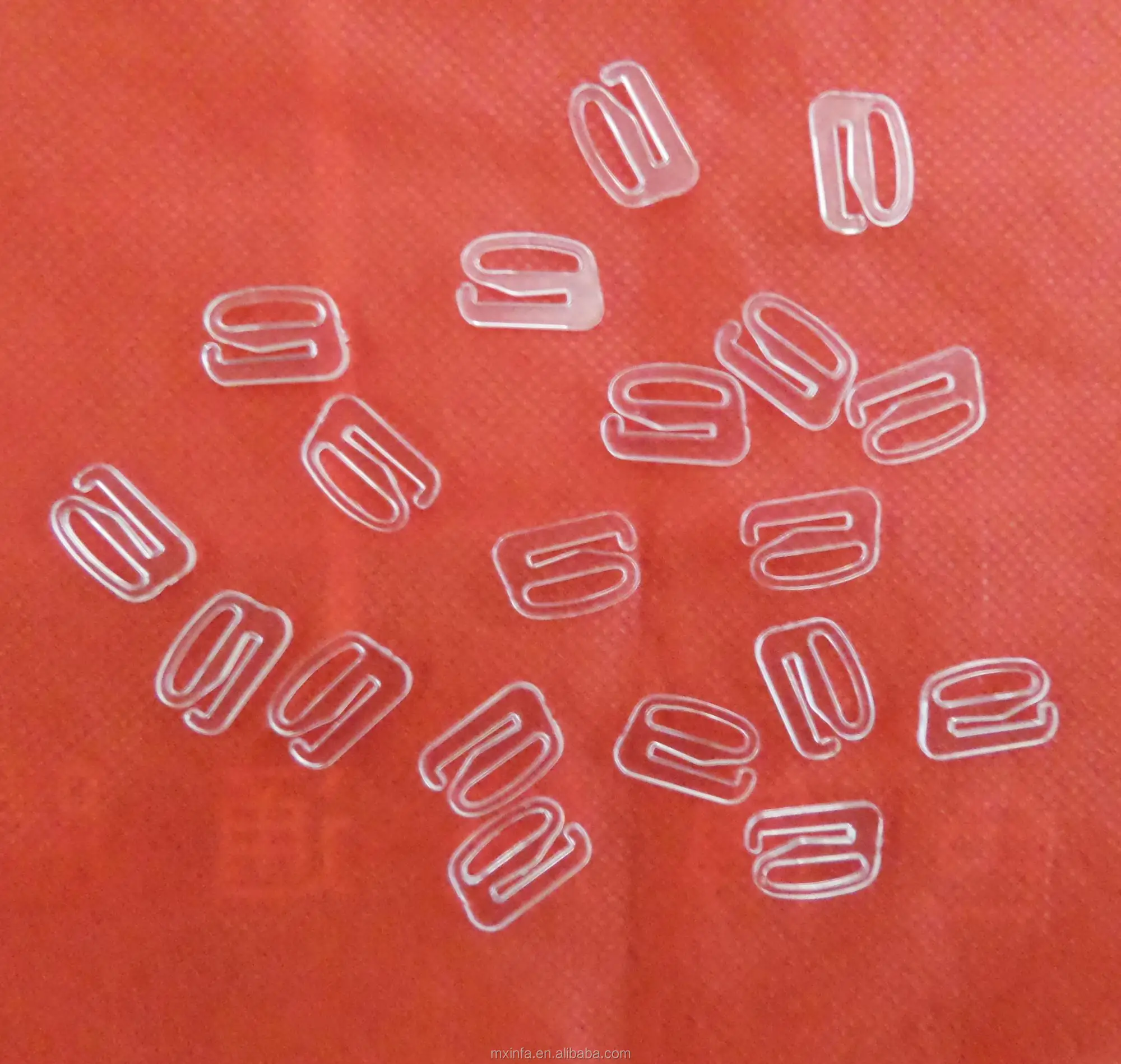 Bra strap accessory plastic transparent bra ring and slider
