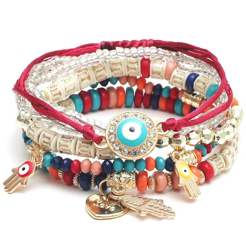 Popular in Europe and America Sales of European and American handmade goods palm miyuki bracelet for women