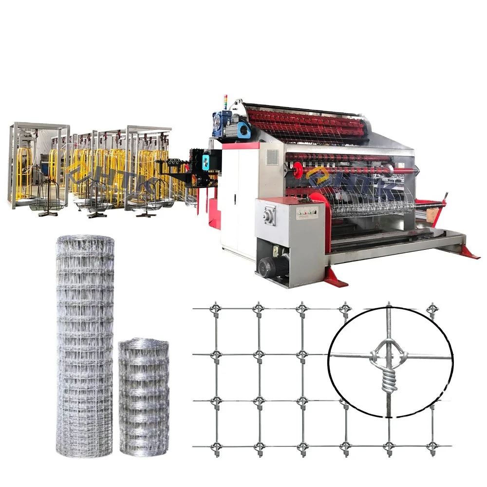 intelligent feeding wire automatic fixed knot fence net mesh making machine