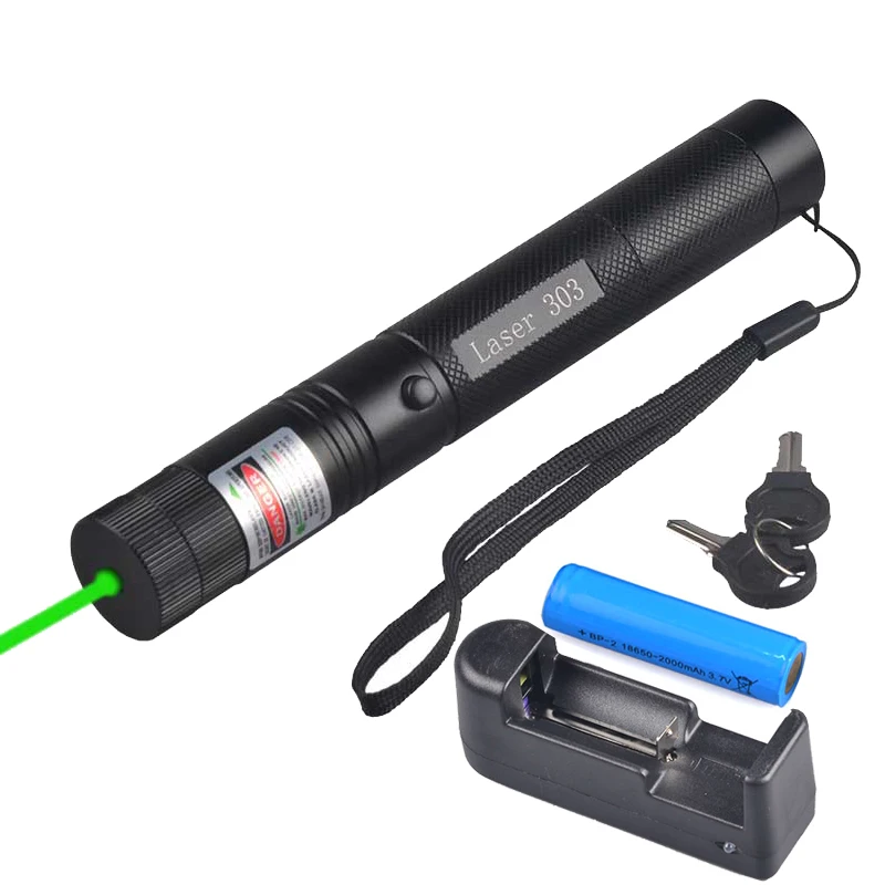 
Laser 303 High Power Hunting Strong Laser Light 18650 battery 50mw 500 meter 532nm Green Laser Pointer 