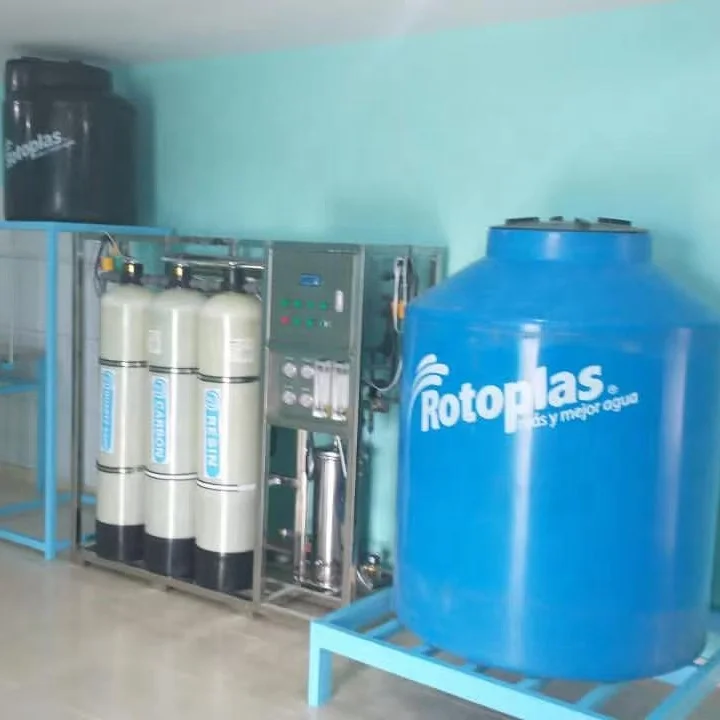 RO demineralisation produce car shampoo water softeners water treatment machinery 250 lph Automatic deionized water borehole pu