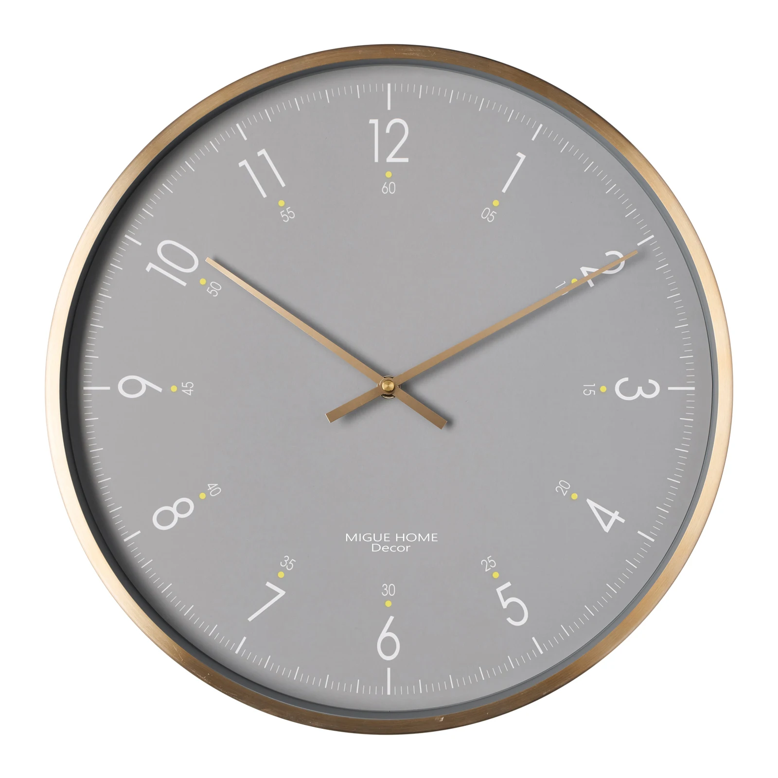 Hot sale 12inch 30cm modern nordic metal decorative quartz wall clock