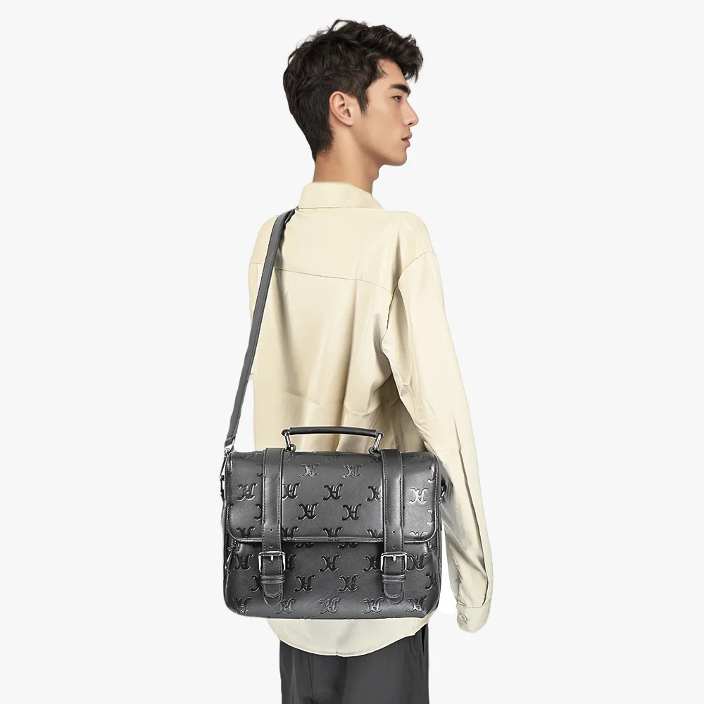 Custom Make Vegan Leather Camera Bag DSLR Messenger Shoulder Case For Cameraman
