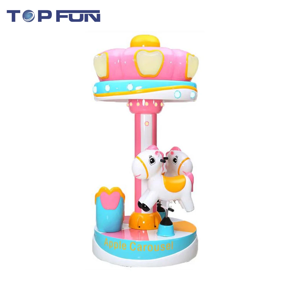 Hot Selling Amusement Coin Operated Funny Carousel Kiddie Rides Round Small Carousel Kiddie Ride For Kids