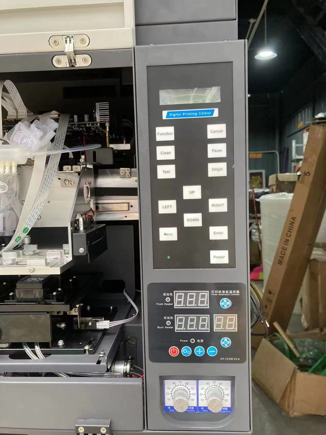 60cm dtf printer machine 5pcs i3200A1 print heads used for Fabric leather Hat