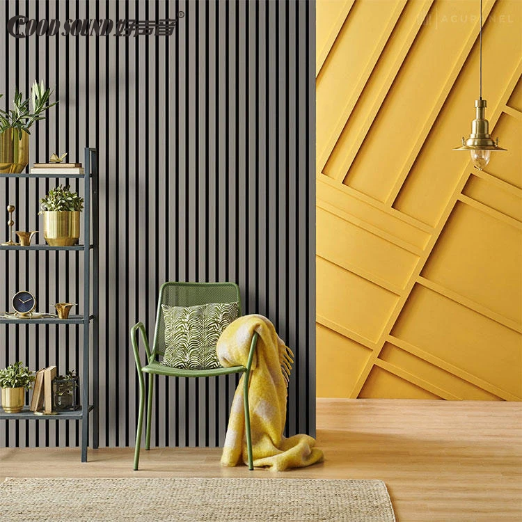 GoodSound Grille Fluted Solid Wood Pvc Coating Home Decor Interior Office china wholesale interior wall cladding panels