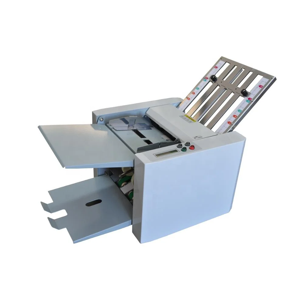 A4 size two plate folder automatic booklet maker paper folding and measuring machine