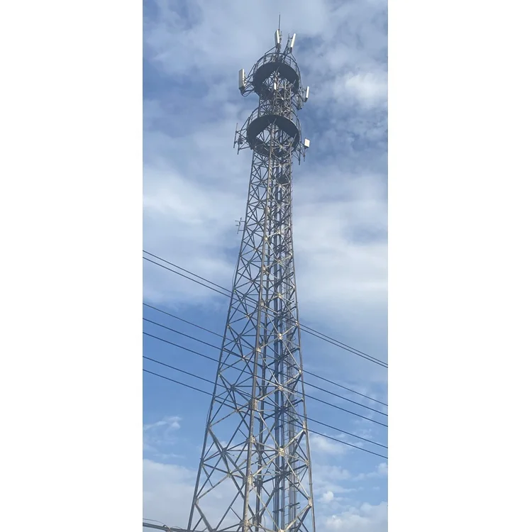 30m 60 meter Microwave Wifi Angular Lattice Mast Tower Steel Structure Telecommunication Radio Antenna 4 legs Angle Steel Tower