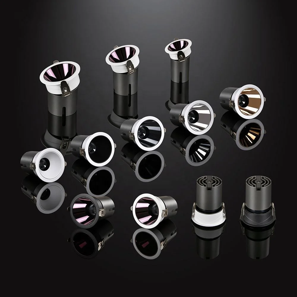 Energy Saving Household Living Room Bright Downlight 15 24 36 Degree Beam Angle Round Led Spotlight For Studio