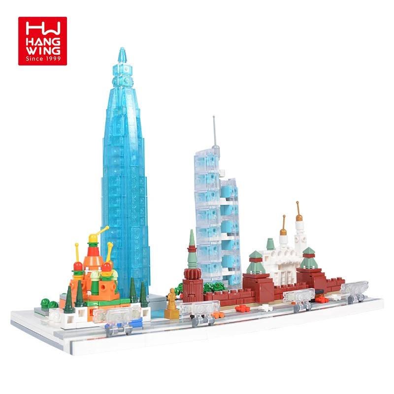 Игрушки HW 701 шт. строительные блоки Московского города модель «сделай сам» сборные наборы игрушек для детей и взрослых коллекция