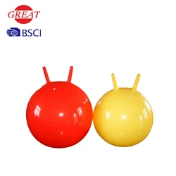 Plush cover pvc kid animal balance jumping monster hopper ball