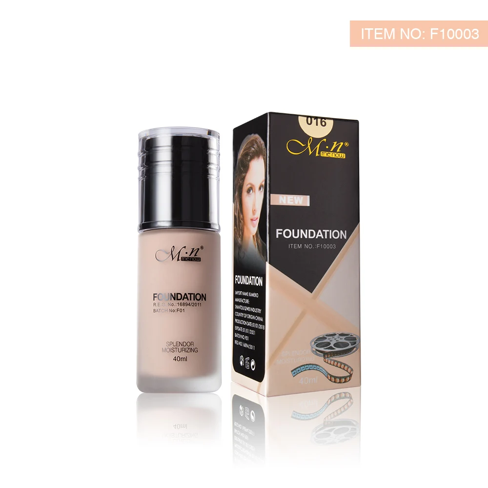 Menow F10003 OEM\ODM private label makeup waterproof Oil control concealer foundation liquid women cosmetics factory wholesale