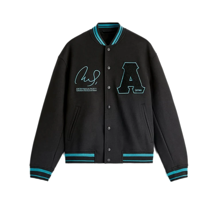 Custom Men Varsity College Jacket Baseball Bomber Jacket Vintage Sweatshirt Casual Unisex Street-wear Coats with Patch