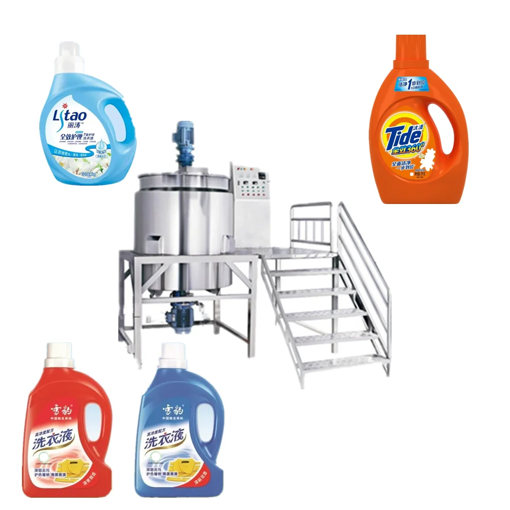 High Quality 50l 100l 200l Small Cosmetic Mixing Homogenizing Equipment High Sheer Mixer Cosmetic Tank