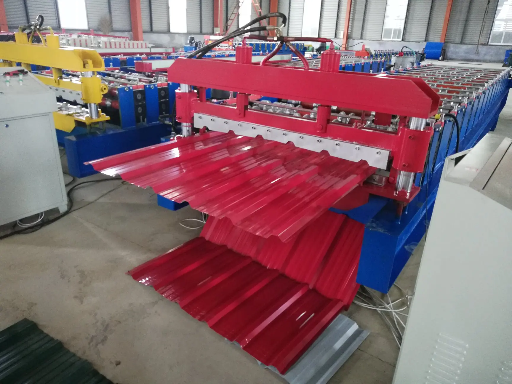 Roofing Sheet Bend IBR Galvanized Cold Roll Forming Machine For Roof Panel