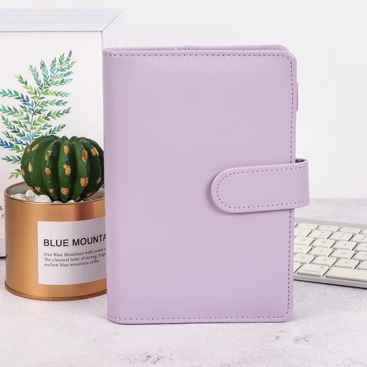2022 Calendar A5 PU leather blinder Hardcover Loose Leaf Binding Magnetic Open Monthly Notebook Journal