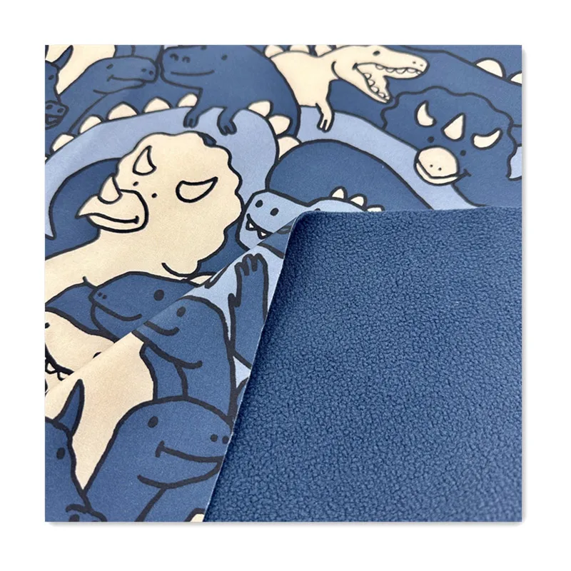 recycled 280gsm printed waterproof polyester fabric 93 polyester 7 spandex fabric waterproof for outwear