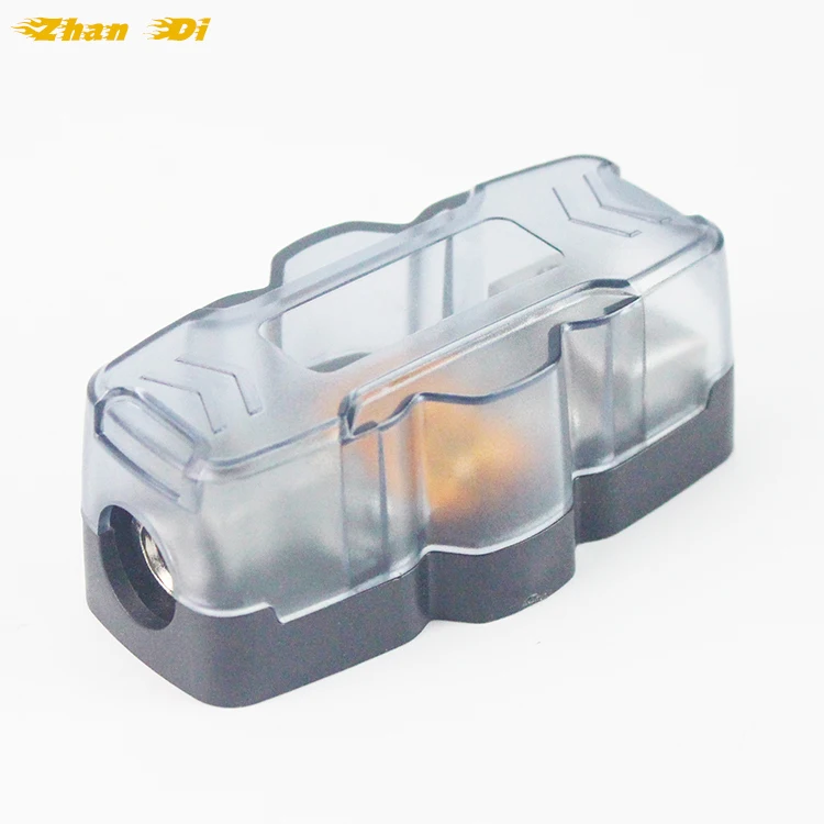 Держатель предохранителя с дисплеем напряжения прозрачный автомобильный водонепроницаемый держатель аудио кабель питания Универсальный 1 в 3 выхода 60А