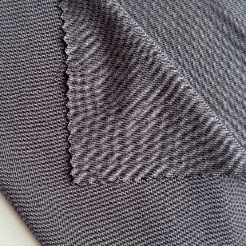 Eco-friendly knitted softy touch 95%tencel 5%spandex 183gsm 1*1 rib tencel lyocell fabric for t-shirt