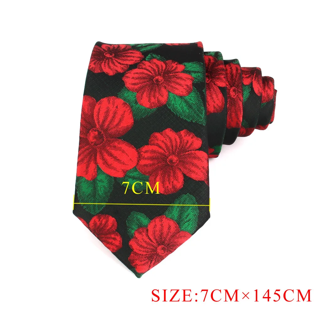 Groom Wedding Necktie Wholesale Mens Ties Red Floral Bowtie Handkerchief Suits For Party Banquet Cheap Custom Tie Black Cravat