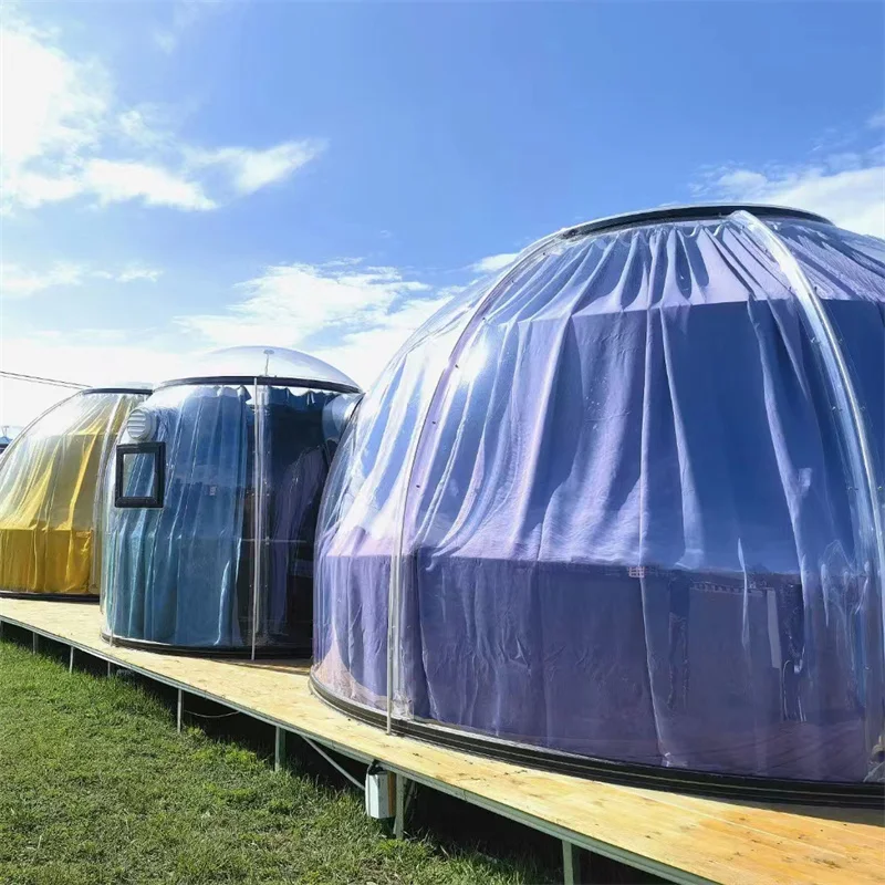 full house outdoor glass price with bathroom tent bubble garden dome houses