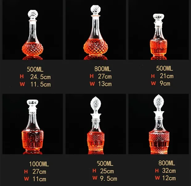 Wholesale Glass 700ml1000ml white spirits and spirits bottles for nicely shaped empty wine bottles_8