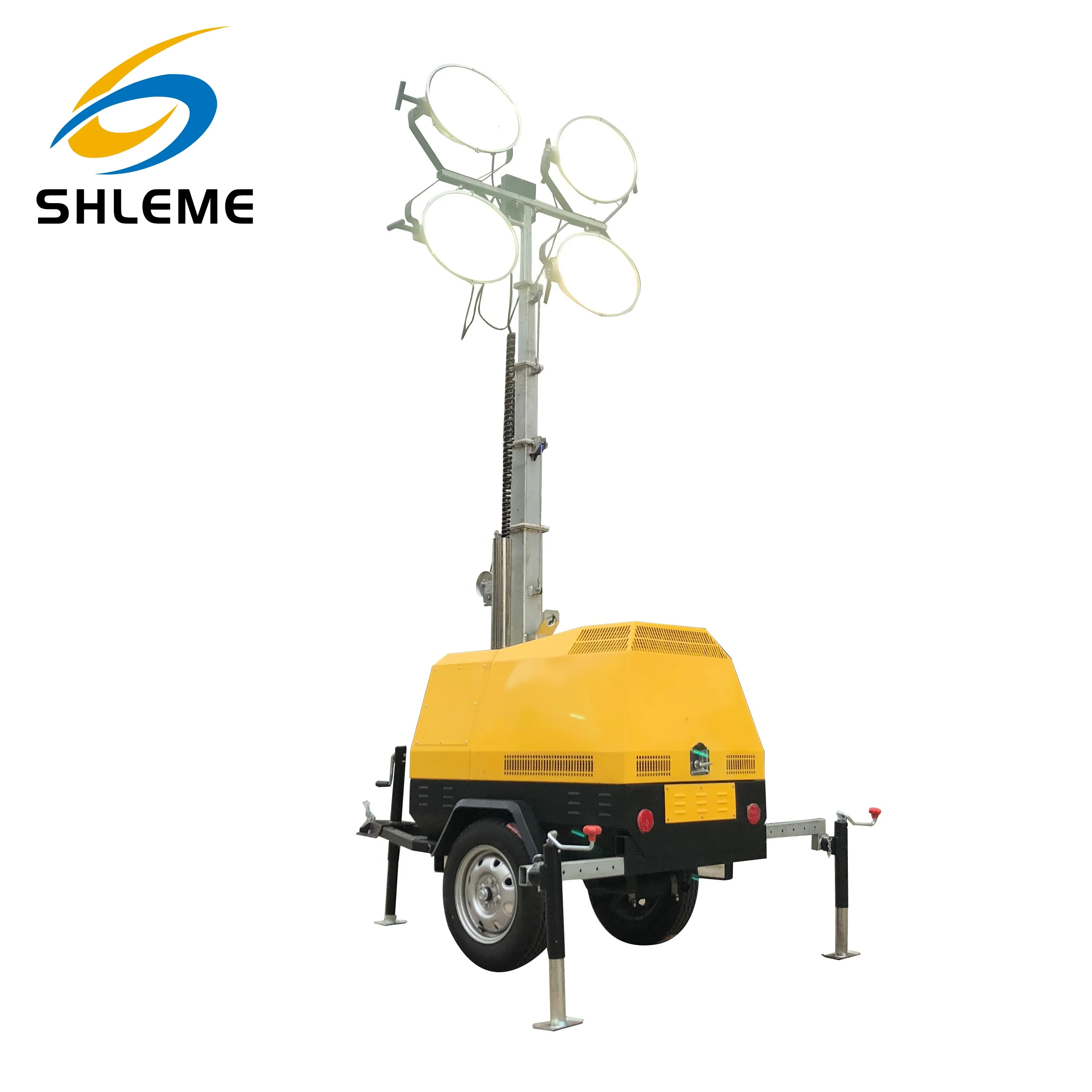 Metal Halide Mobile Light Tower Vertical Lifting Light