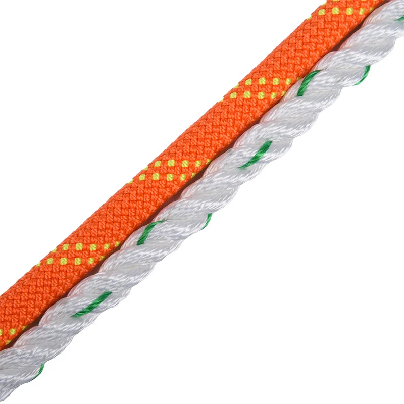 Outdoor rock climbing static rope high altitude operation escape rescue rope electric traction rope