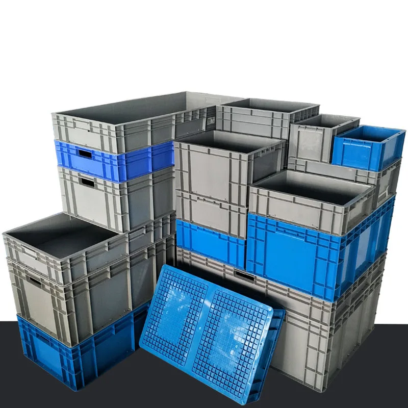 Stackable Home or Supermarket Use Plastic Logistics Crate Heavy Duty Plastic Stackable Crate Transport Logistic Turnover Box