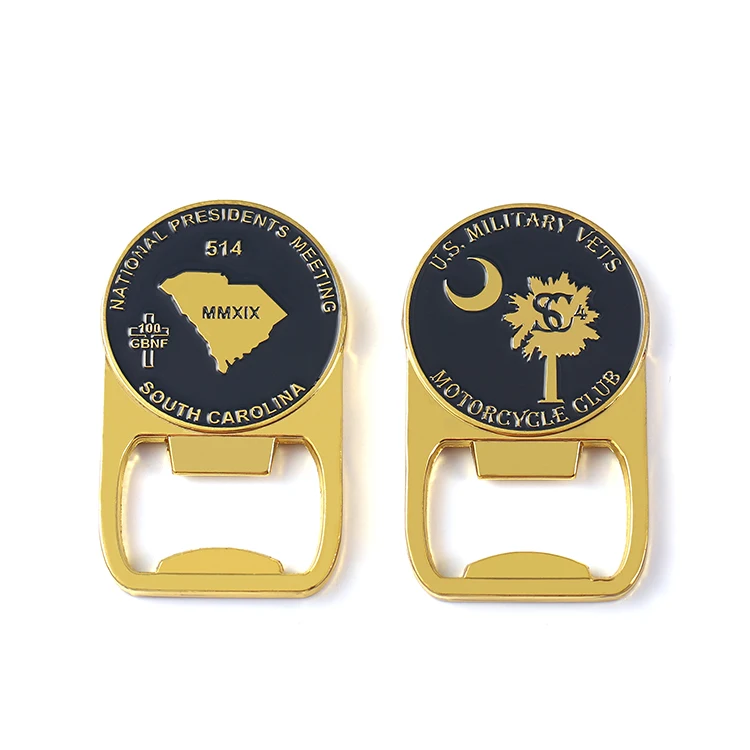 Multifunctional Metal Bar Bottle Opener Souvenir Custom Wine Opener Soft Enamel Bottle Opener with Magnet