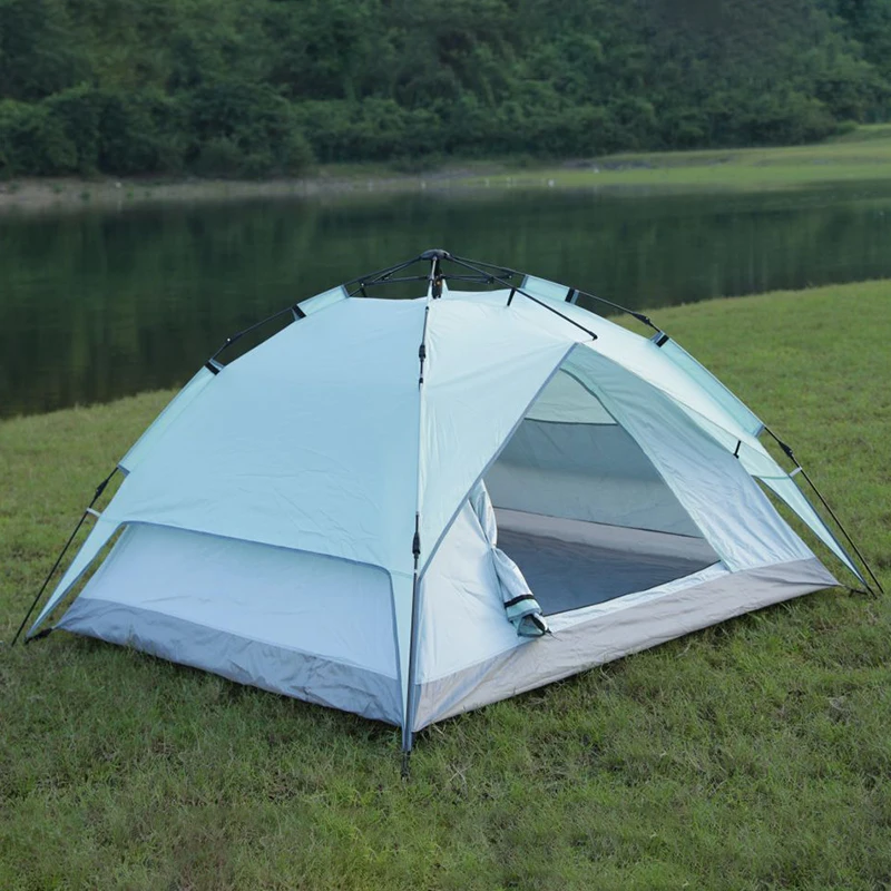 Wholesale Family Waterproof Double Layer Camping Tent 2-Person Automatic Outdoor Fast Automatic Tent