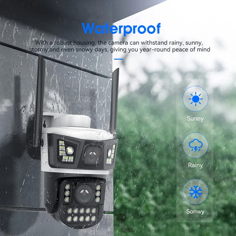 Anywii Wifi Ip Hd 8x Zoom Wireless Outdoor Powered Security Network Cameras 4mp Cctv Ptz Camera