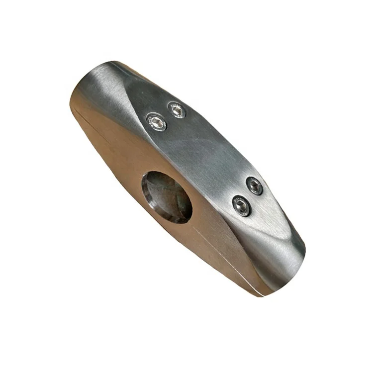 Stainless steel SUS304 4-way heavy duty connector for city urban bus metro railway handrail assembly