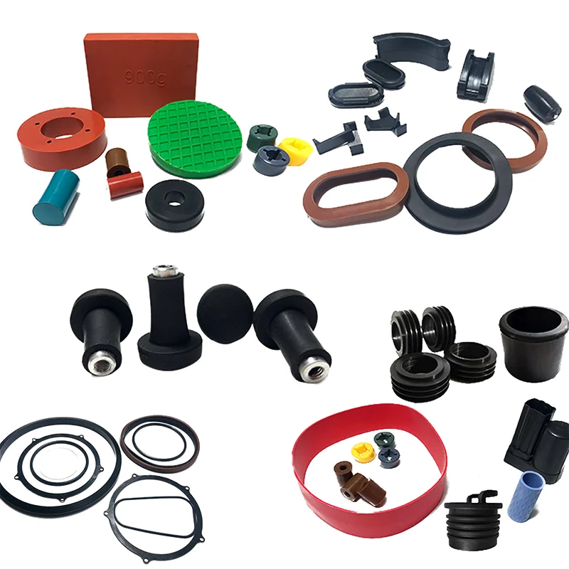 Vulcanized Moulded Silicone Rubber Bushing Custom EPDM NBR Rubber Products Rubber Parts