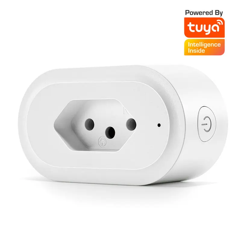 TUYA штекер inteligente Casa Смарт Анатель розетки 16A бразильский шнур с вилкой для питания Бразилия умная розетка Wi-Fi розетка для google home Alexa