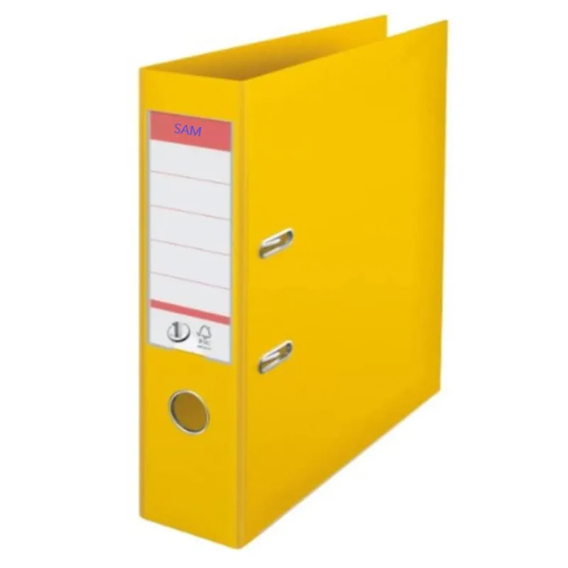 Hot Sale Black Project Folders Lever Arch File Folder A4 Plastic Paper Organizer Binder Wallet with Clip and Finger Grip Hole