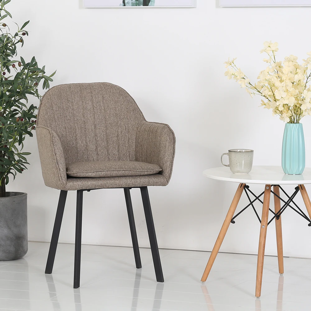 Soft upholstered kitchen chair fabric dining upholstered chairs