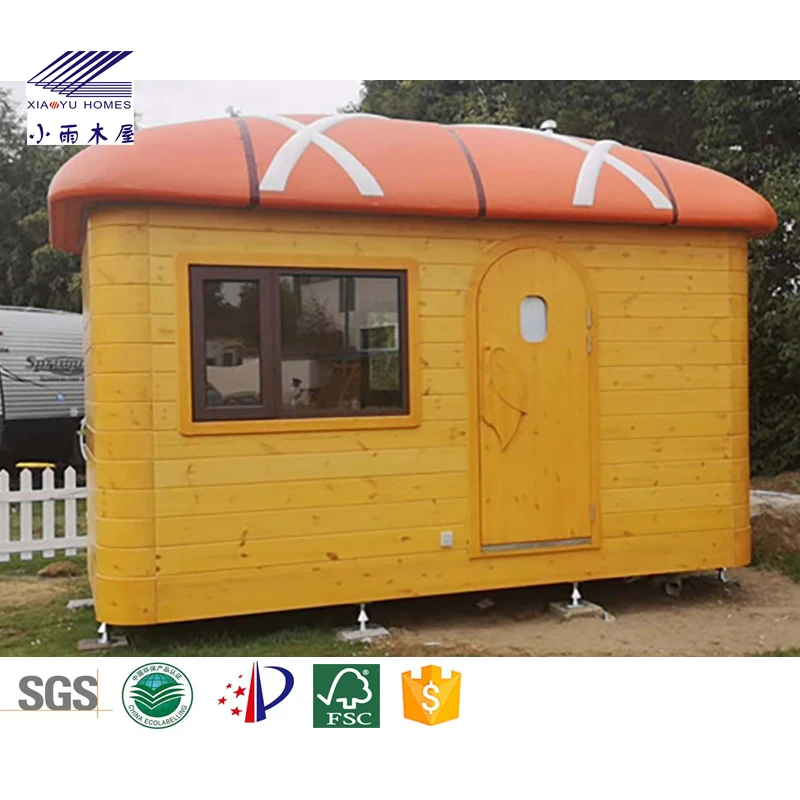 
ECO Ready Tiny Wooden Cabin Pre fab House Eco Prefab Camp House For Living 