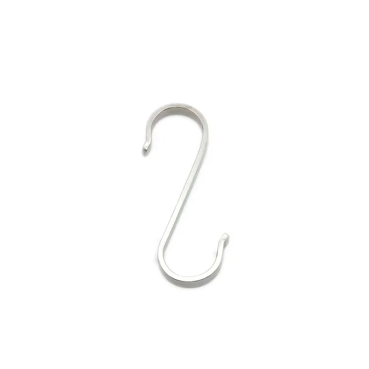 Heavy-Duty Stainless Steel S-Hook Hanger with Plain Finish Factory Direct Metal Hook