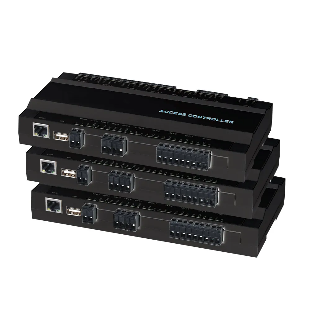 TCP/IP WIFI Wiegand 4 Doors Access Control Board connect with Fingerprint /RFID Card /QR Reader Access Control System