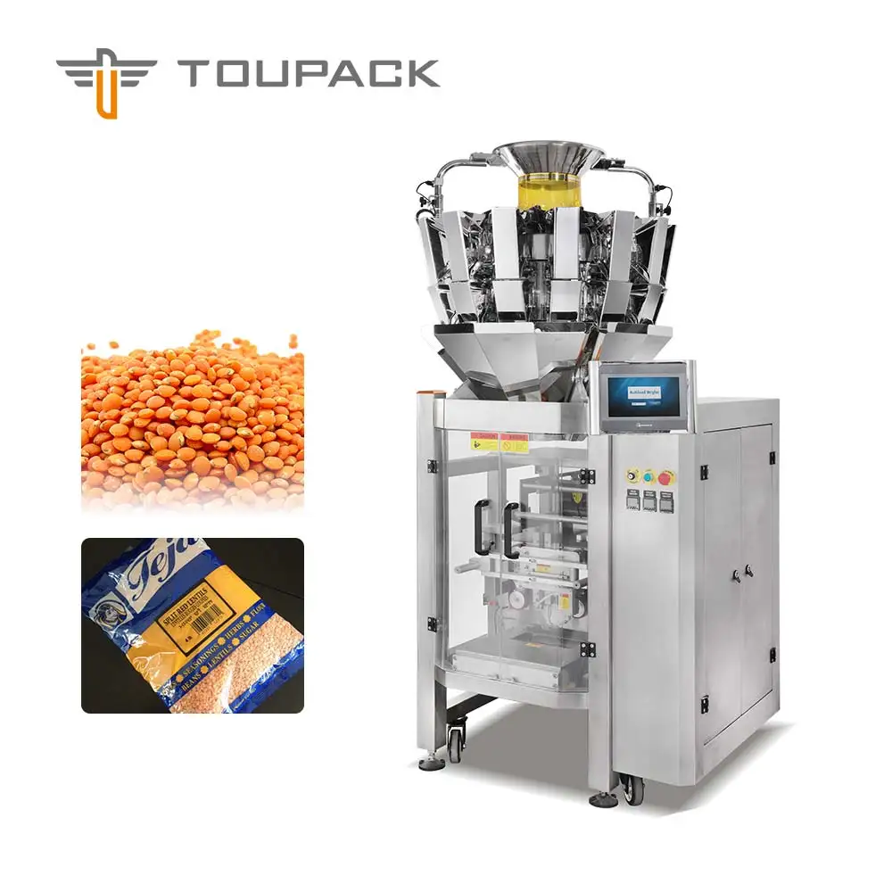 Automatic Granule Packing Machine Potato Chips All in One Weighing and Bagging Production Line