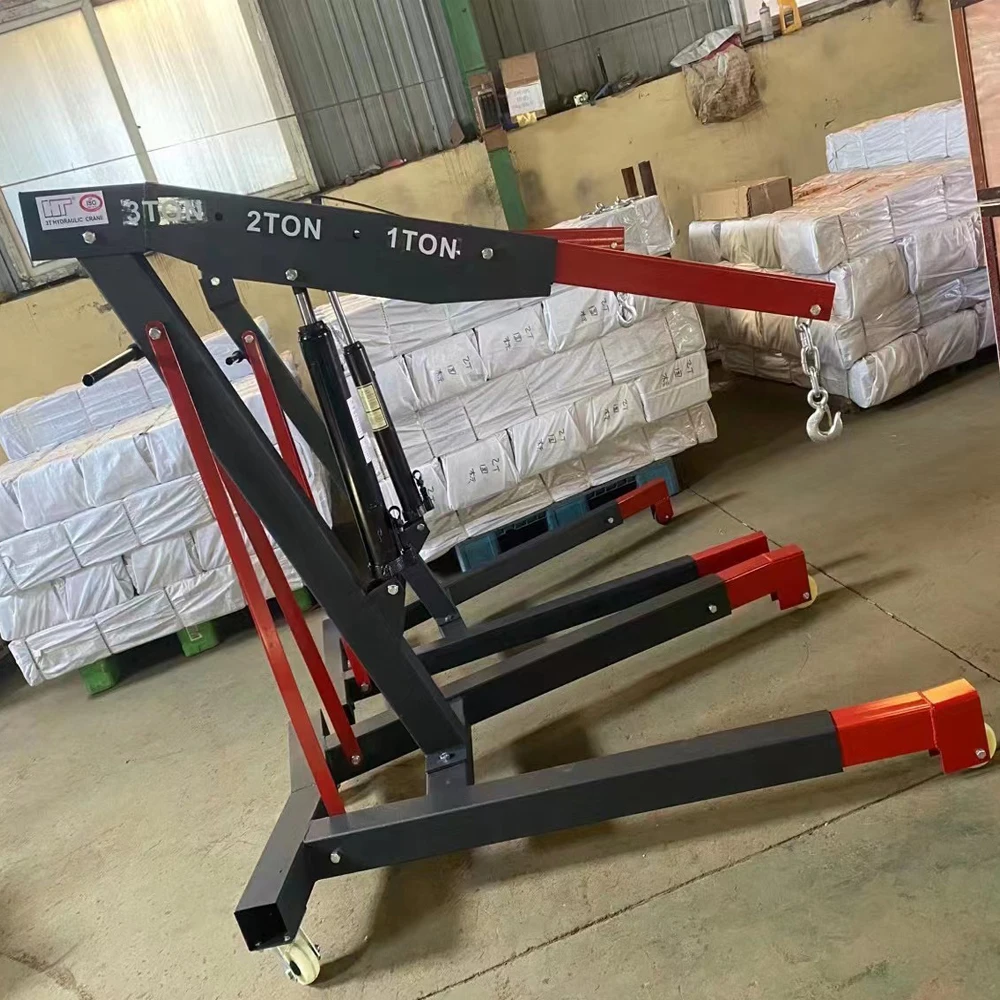 hot sale 2 ton Car Hydraulic Jack Engine Crane 2 Ton Folding Shop Crane