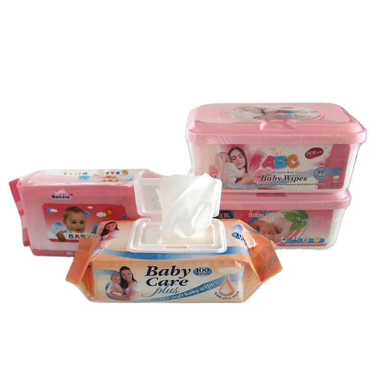 China Wholesale High Quality Baby Wipes Brand 80 Sheets Package Soft Baby Wet Wipes