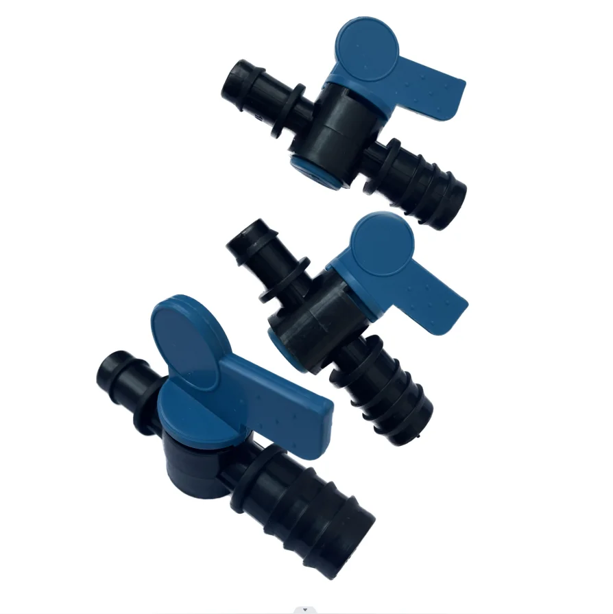 Factory direct plastic MinI valve 16mm 20mm start purchase connector for irrigation hose with good quality