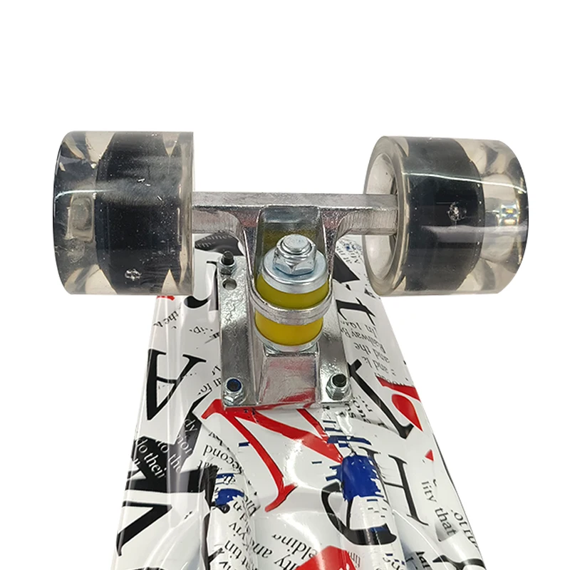 Горячая распродажа 22-дюймовый Ретро Пластиковый Скейтборд новая модель рыбы с полиуретановыми алюминиевыми материалами выбор цвета для взрослых