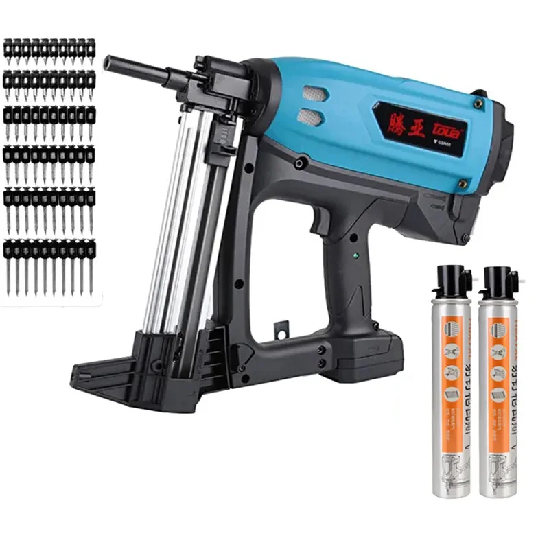 Toua GSN50 Gas Powered Nail Gun Pneumatic Nailer Adjustable Power Tools