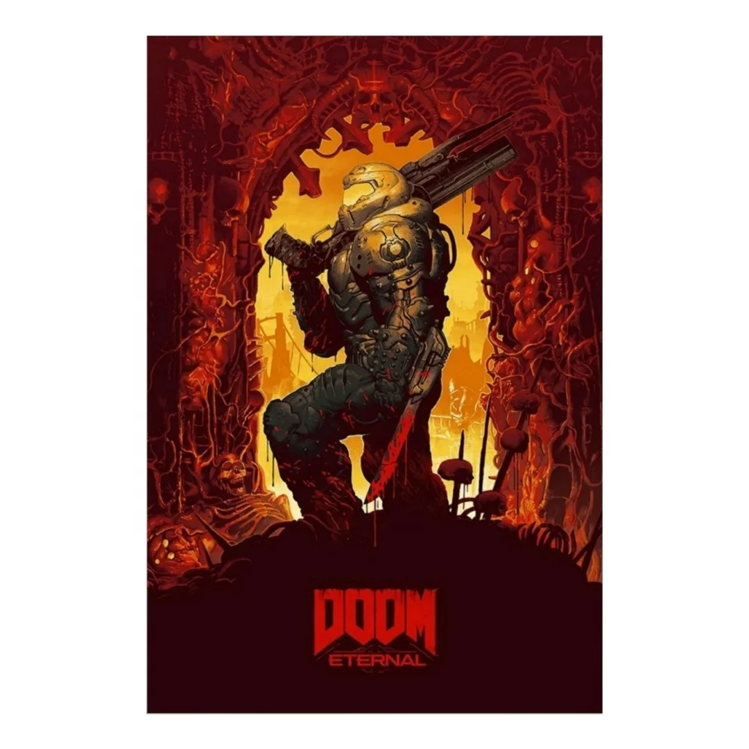 Superb PET PS Lenticular Sheet 3D Picture Movie Anime Poster 3D Lenticular Poster 3D Lenticular Picture Printing of Mighty Doom