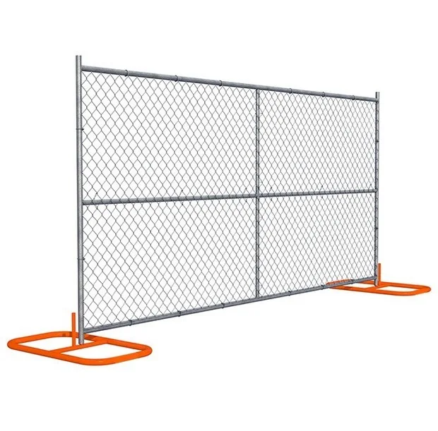 United State Style 6x12 Feet Galvanized  Chain Link Temporary Fence For Construction Site Temporary Fencing