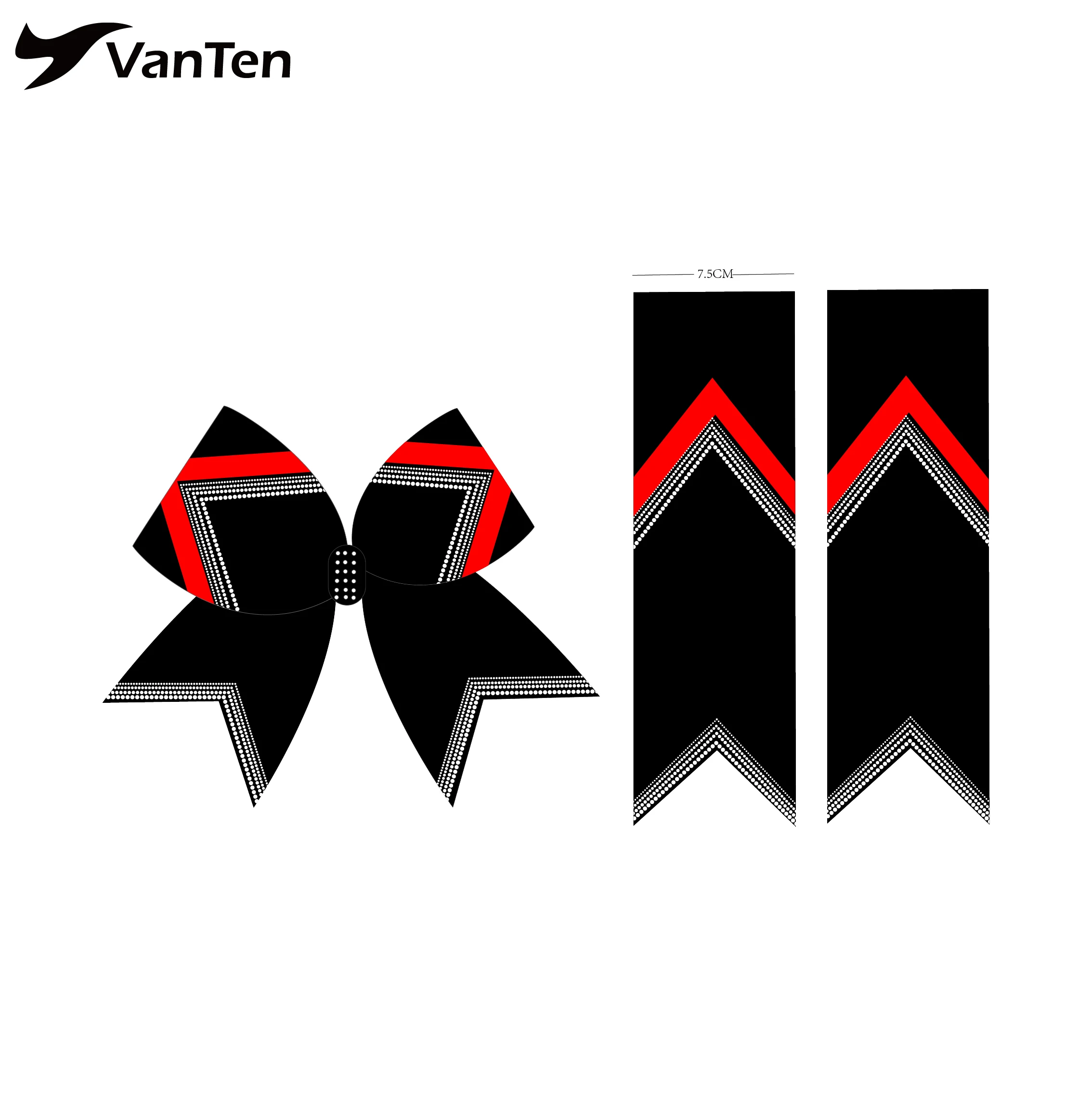 Girls Boutique Cheerleading Hair Bow Women Lady Sequined Hair cheerleading accessories Ribbon Cheer Bow