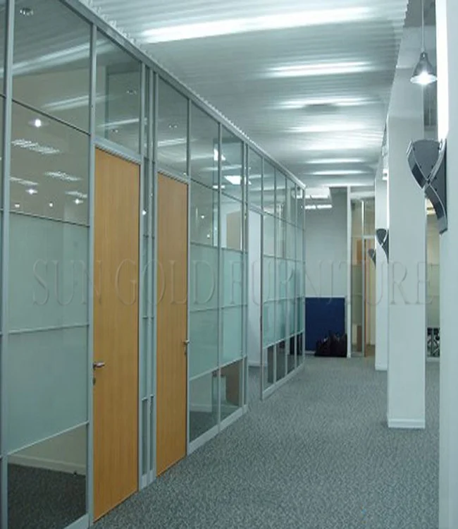 hot sale product company office meeting room glass partition tempered glass partition wall design clear aluminum glass divider